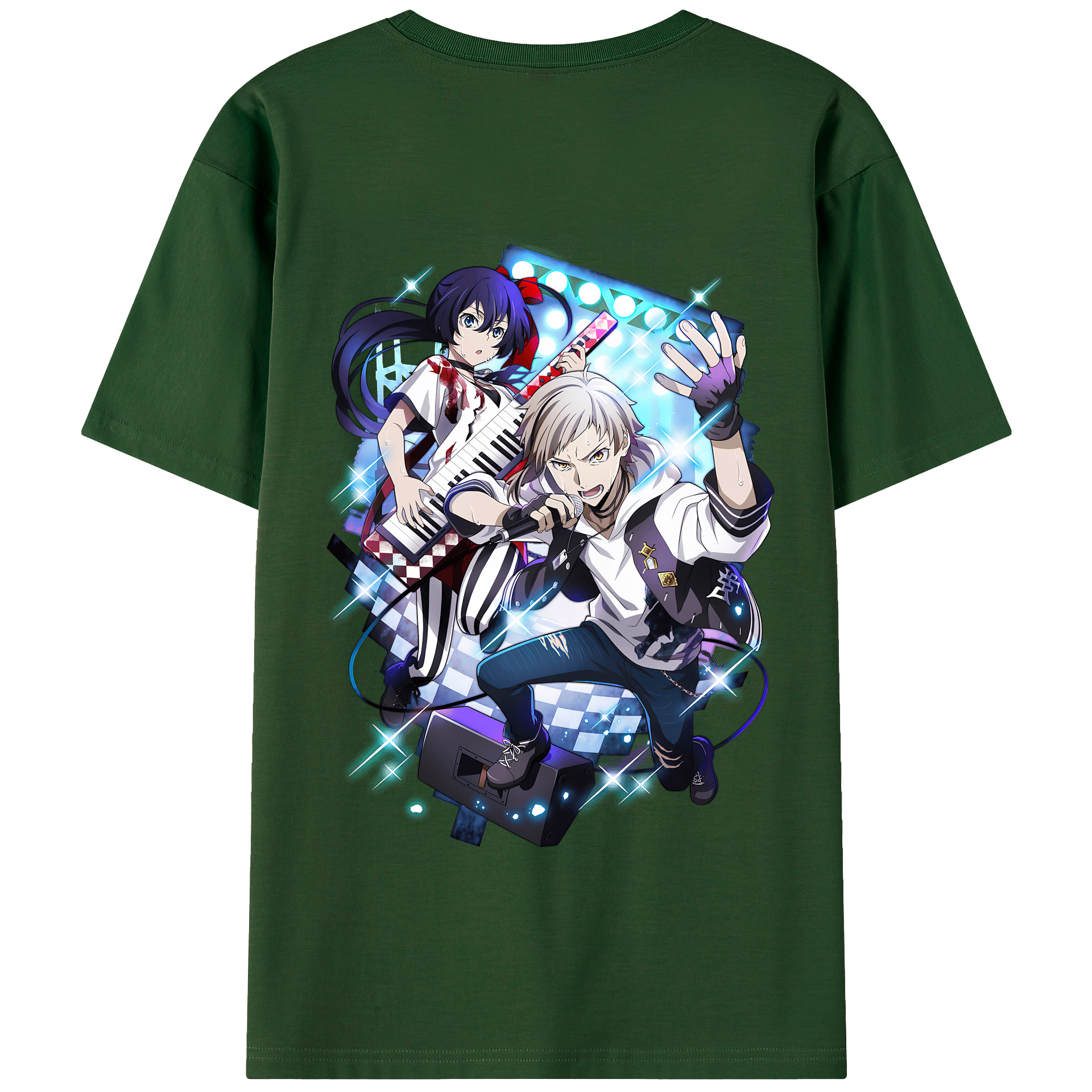 （画像用） 文豪ストレイドッグス Bungo Stray Dogs 綿100％半袖Tシャツ（背面プリント）